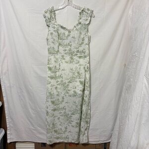 Cider Green Floral Maxi Dress